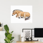 Norwegisches Fjordpferd bei Erholung drucken Poster (Heimbüro)