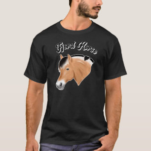 Norwegisches Fjordpferd für Pferde Dunkler Reiter T-Shirt