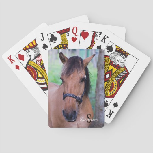 Norwegisches Fjordpferd Spielkarten (Rückseite)