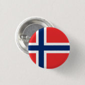 Norwegisches Flaggen-Abzeichen Button (Vorne & Hinten)