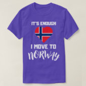 Norwegisches Flaggenherz Funny Norwegisches Gesche T-Shirt (Design vorne)