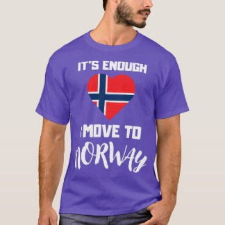 Norwegisches Flaggenherz Funny Norwegisches Gesche T-Shirt