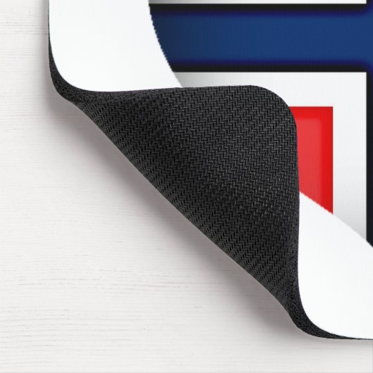 Norwegisches Flaggenherz Mousepad (Ecke)