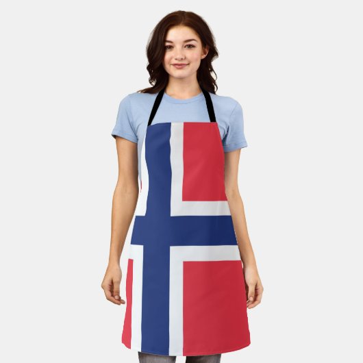 Norwegisches Flaggenzeichen Schürze (Getragen)