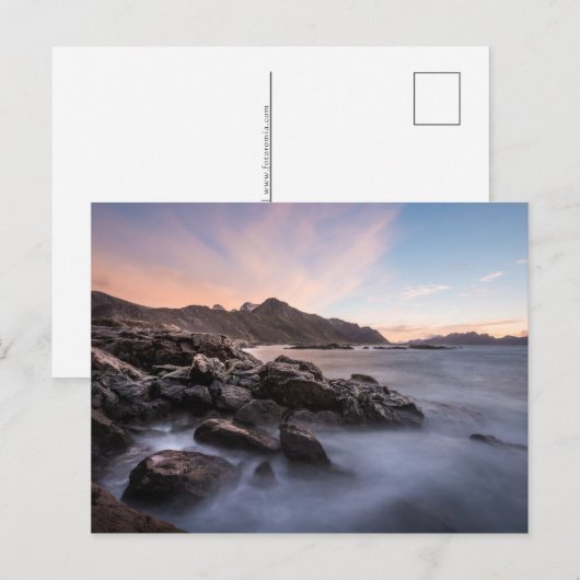 Norwegisches Foto Feiertagspostkarte (Vorne/Hinten)