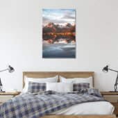 Norwegisches Foto für Berggebiete Leinwanddruck (Insitu (Schlafzimmer))