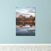 Norwegisches Foto für Berggebiete Leinwanddruck (Insitu (Holzboden))