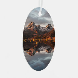 Norwegisches Foto für Berggebiete Ornament Aus Metall