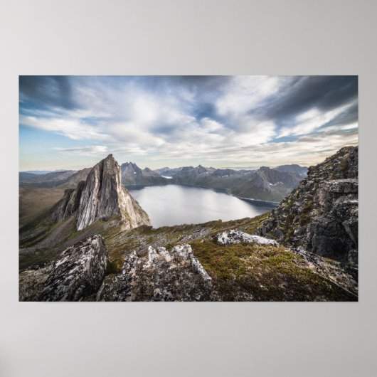 Norwegisches Foto für Berggebiete Poster (Vorne)