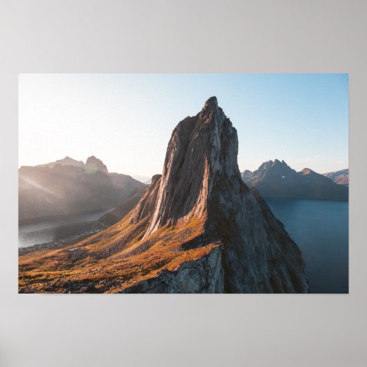 Norwegisches Foto für Berggebiete Poster (Vorne)