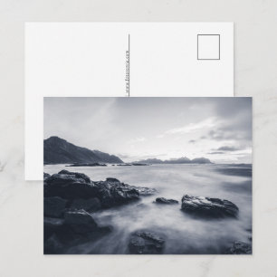 Norwegisches Foto Küstenlandschaft Feiertagspostkarte
