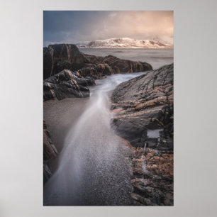 Norwegisches Foto Küstenlandschaft Poster