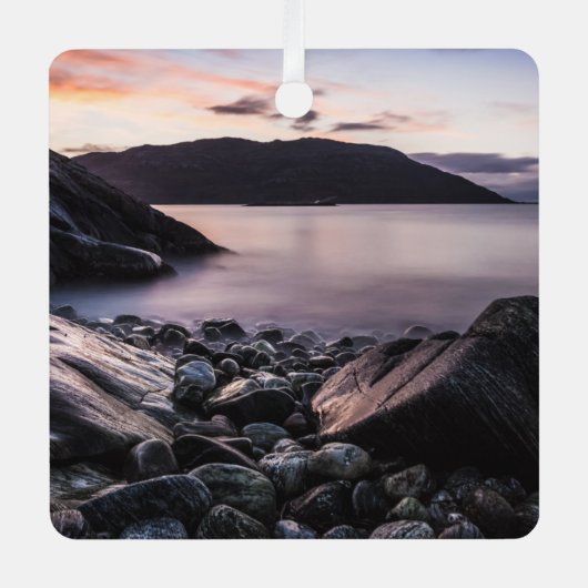 Norwegisches Foto Ornament Aus Metall (Vorderseite)