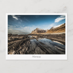 Norwegisches Foto Postkarte