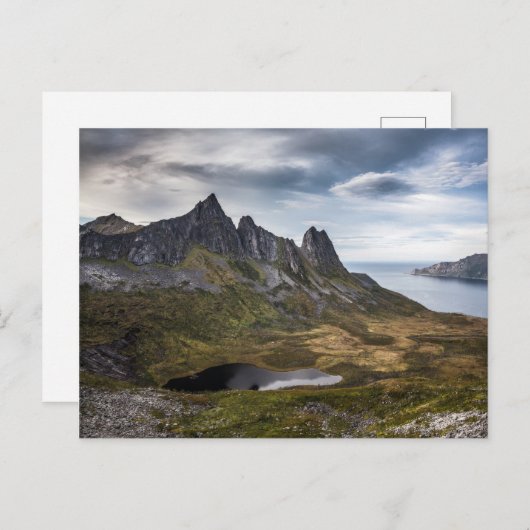 Norwegisches Foto Postkarte (Vorne/Hinten)