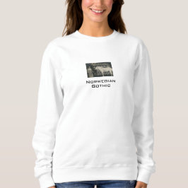 Norwegisches Gothic Real Foto Weißes Sweatshirt