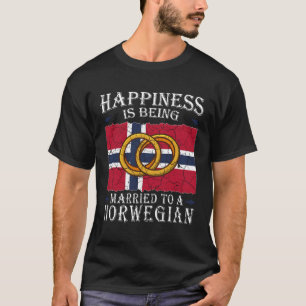Norwegisches Hochzeitserbe Verheiratet T-Shirt
