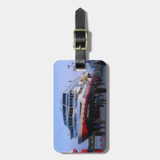 Norwegisches Kreuzschiff Gepäckanhänger (Vorderseite vertikal)