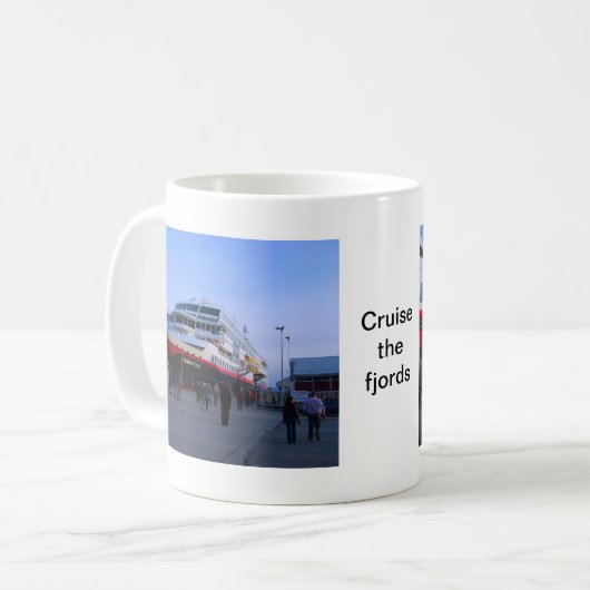 Norwegisches Kreuzschiff Kaffeetasse (Vorderseite Links)