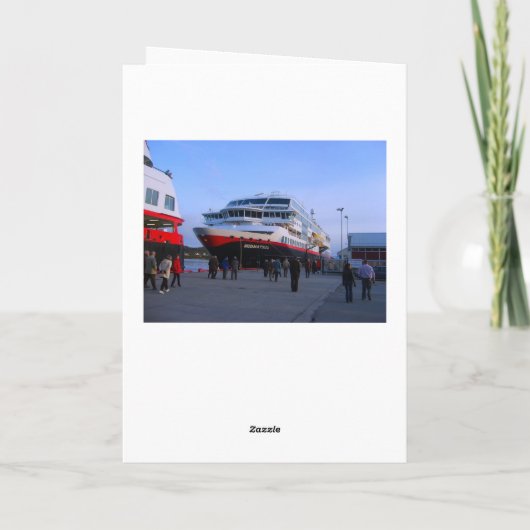 Norwegisches Kreuzschiff Karte (Rückseite)