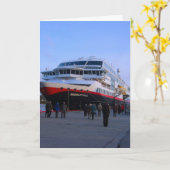 Norwegisches Kreuzschiff Karte (Gelbe Blume)