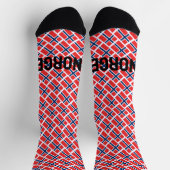 Norwegisches Länderflaggenmuster für Herrensocken Socken (Oben)