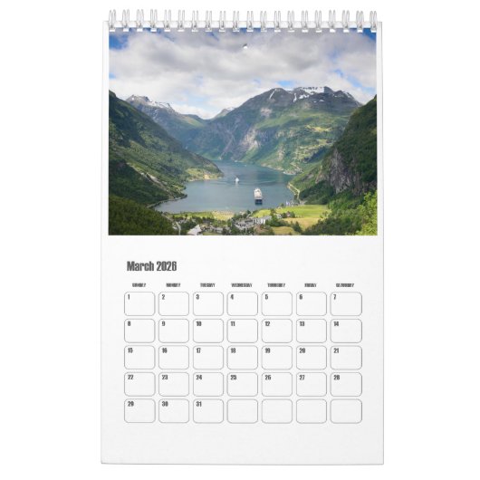 Norwegisches Landschaftsschutzgebiet 2026 Foto Kalender (Mär 2026)