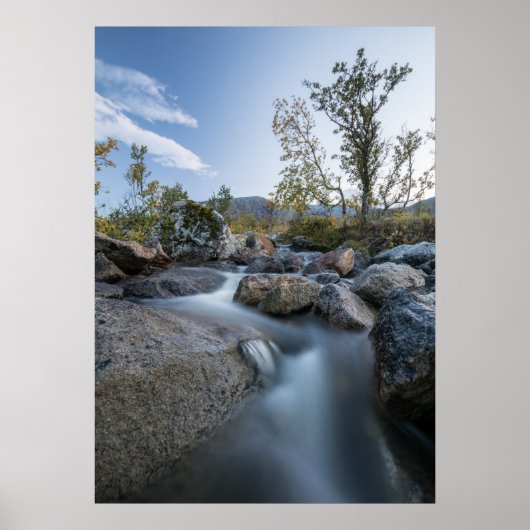 Norwegisches Landschaftsschutzgebiet Foto Poster (Vorne)