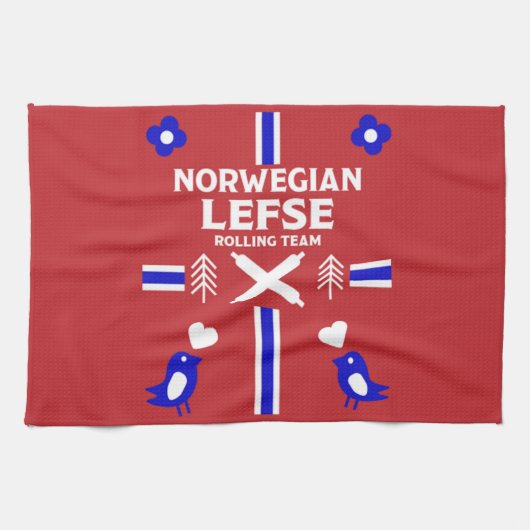 Norwegisches Lefse Flatbread Geschirrtuch (Horizontal)