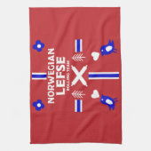 Norwegisches Lefse Flatbread Geschirrtuch (Vertikal)