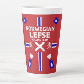 Norwegisches Lefse Flatbread Milchtasse (Vorderseite)