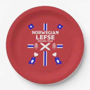 Norwegisches Lefse Flatbread Pappteller