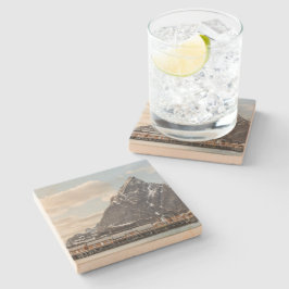 Norwegisches Lofoten Fishing Village Landscape Fot Steinuntersetzer