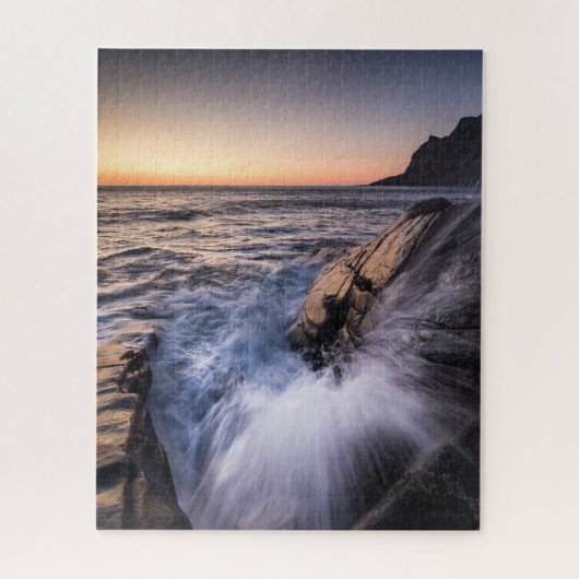Norwegisches Lofoten-Foto Puzzle (Vertikal)
