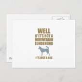 Norwegisches Lundehund Postkarte (Vorne/Hinten)