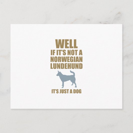 Norwegisches Lundehund Postkarte (Vorderseite)