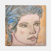 Norwegisches Mädchen Magnet (Vorne)