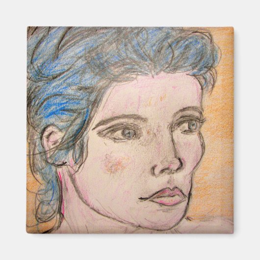 Norwegisches Mädchen Magnet (Vorne)