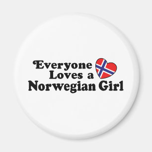 Norwegisches Mädchen Magnet