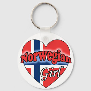 Norwegisches Mädchen Schlüsselanhänger