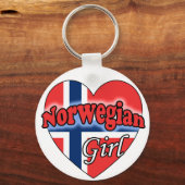 Norwegisches Mädchen Schlüsselanhänger (Vorderseite)