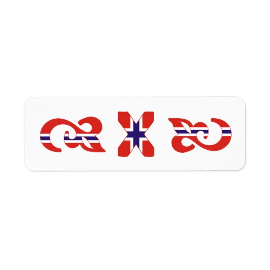 Norwegisches Monogramm X (Vorne)