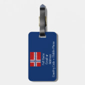 Norwegisches Motherboard-Thema Gepäckanhänger (Rückseite vertikal)