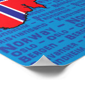 Norwegisches Poster (Ecke)