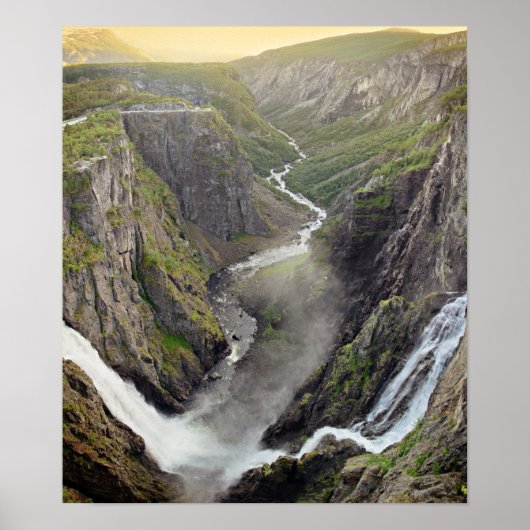Norwegisches Poster von Voringsfossen (Vorne)
