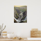 Norwegisches Poster von Voringsfossen (Küche)