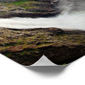 Norwegisches Poster von Voringsfossen (Ecke)