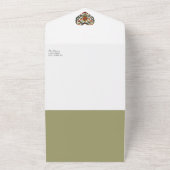 Norwegisches Rosemalherz | Einladung zur Hochzeit (Außenbereich)