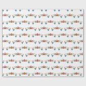 Norwegisches Rosmingpapier Geschenkpapier (Flach)