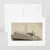 Norwegisches Schiff des antiken Real Fotos Postkarte (Vorne/Hinten)